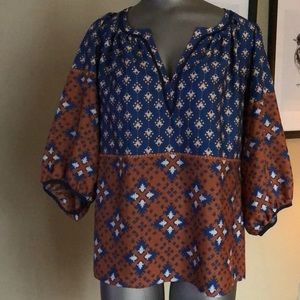 Patterned boho shirt